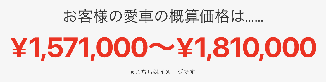概算価格イメージ